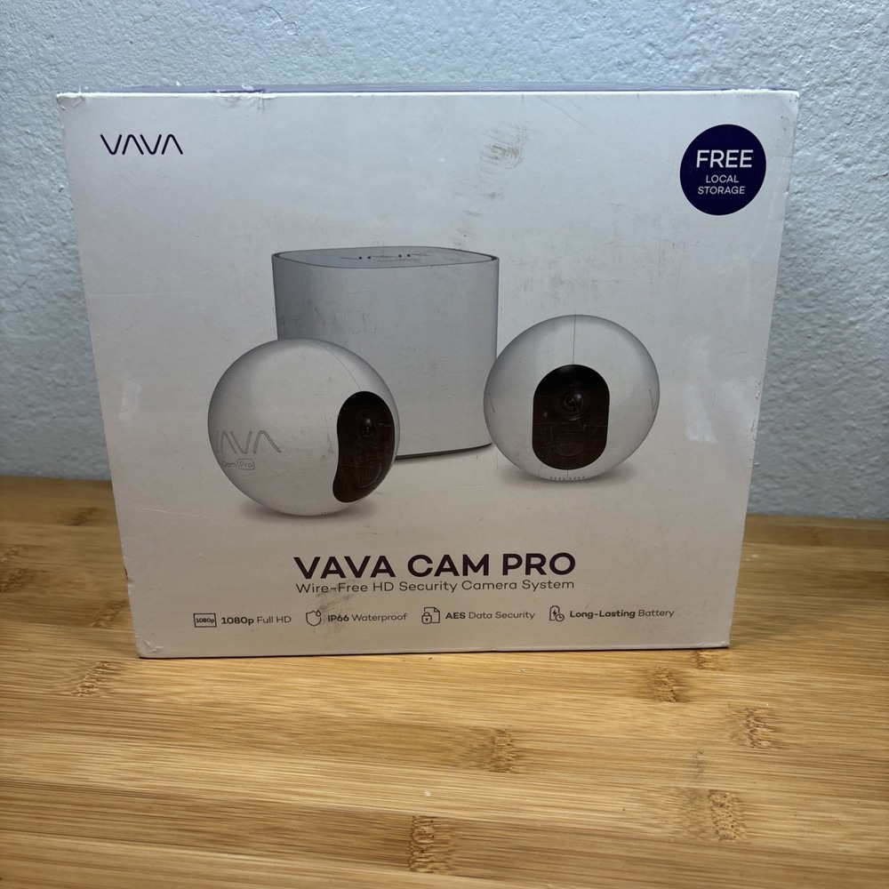 VAVA VA-HS003 CAM PRO 1080 WIRE-FREE HD SECURITY CAMERA SYSTEM- New Still Sealed